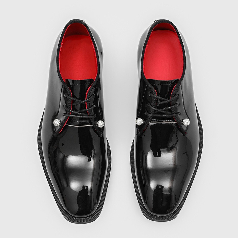 Patent Leather Shine - Sapatos formais de couro envernizado para